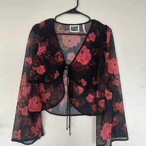 Reclaimed Vintage Floral Sheer Blouse